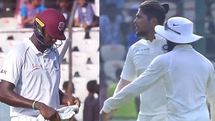 India VS West Indies 2nd Test: Umesh Yadav removes Jason Holder | वनइंडिया हिंदी