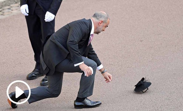El viento, peor enemigo de los invitados a la boda de Eugenia de York