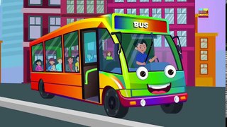 Tv cartoons movies 2019 kids channel   rainbow bus   wheels on the bus   nursery rhymes for kids