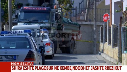 Report TV - Konflikti në Selitë, pasagjeri i Golfit plagosën me pistoletë atë të kamionit