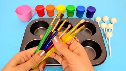 How To Make Frozen Paint with Rainbow Colors Surprise Toys for Kids, Children, Babies and Toddlers