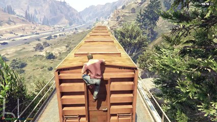 [Défi] Atterrir sur un train à bord d'une voiture | GTA V