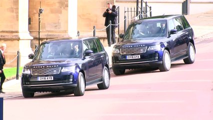 Princes William and Harry attend royal wedding with Kate and Meghan