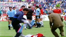 الشوط الاول مباراة اسبانيا و الاوروغواي 0-0 كاس العالم 1990