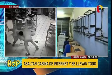 Santa Anita: asaltantes de cabina se llevan más de 54 mil soles