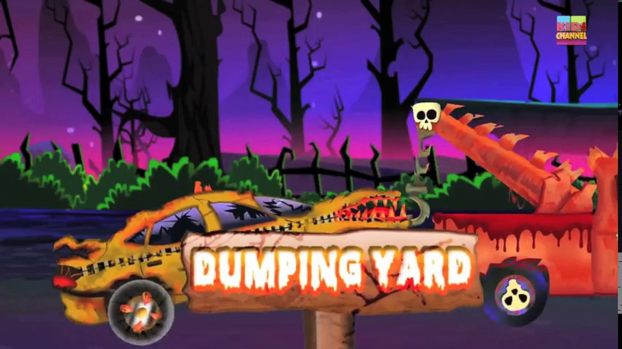 Tv cartoons movies 2019 scary garbage truck   formation and uses for children