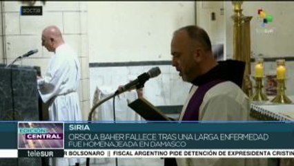 Siria: muere artista alemana Orsola Baher en Damasco