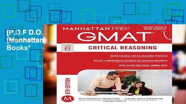 [P.D.F D.O.W.N.L.O.A.D] GMAT Critical Reasoning (Manhattan Prep GMAT Strategy Guides) *Full Books*