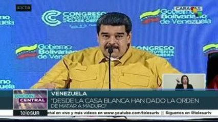 Presidente Maduro denuncia que EE.UU. dio la orden de asesinarlo