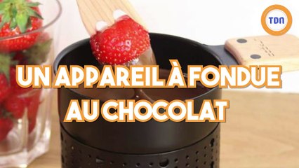 Un appareil à fondue au chocolat