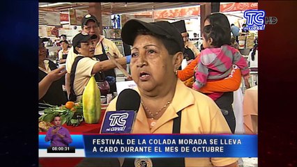 Festival de la colada morada se lleva a cabo durante el mes de octubre