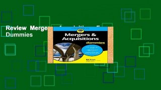 Review  Mergers   Acquisitions For Dummies