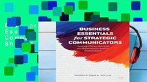 Best product  Business Essentials for Strategic Communicators: Creating Shared Value for the