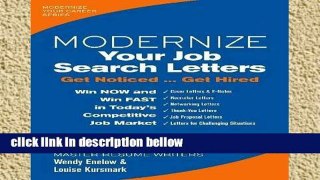 Popular Modernize Your Job Search Letters: Get Noticed ... Get Hired (Modernize Your Career)