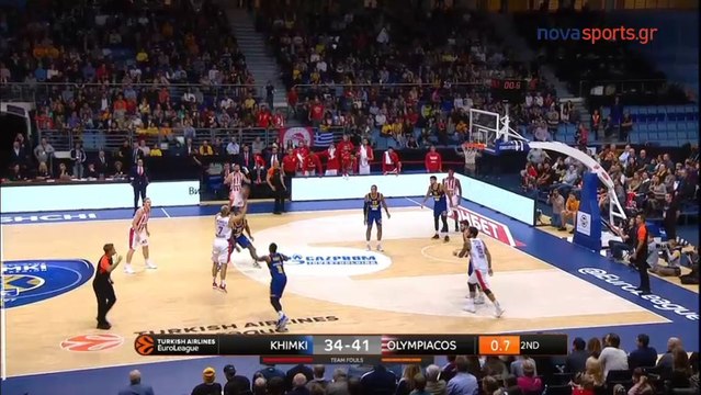 Η ΑΠΙΣΤΕΥΤΗ τρίποντη βόμβα του Βασίλη Σπανούλη - Χίμκι vs Ολυμπιακός 12.10.2018 [HD]