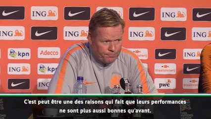 Pays-Bas - Koeman donne "les raisons" de la méforme de l'Allemagne
