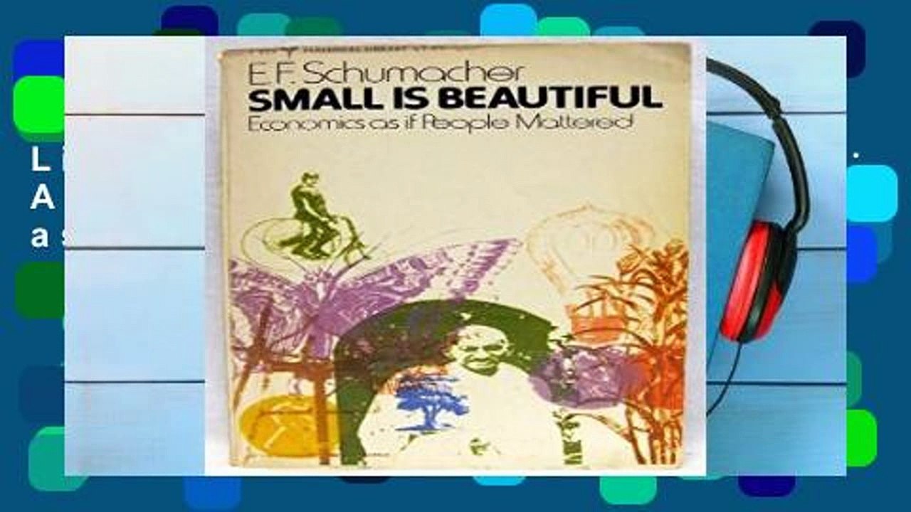 Library  Small is beautiful: A study of economics as if people mattered