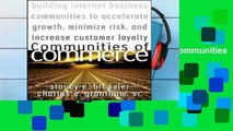 D.O.W.N.L.O.A.D [P.D.F] Communities of Commerce: Building Internet Business Communities to