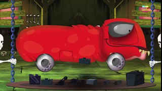 Tv cartoons movies 2019 Fire truck in Halloween car garage video for babies, toddlers and children by Kids Channel
