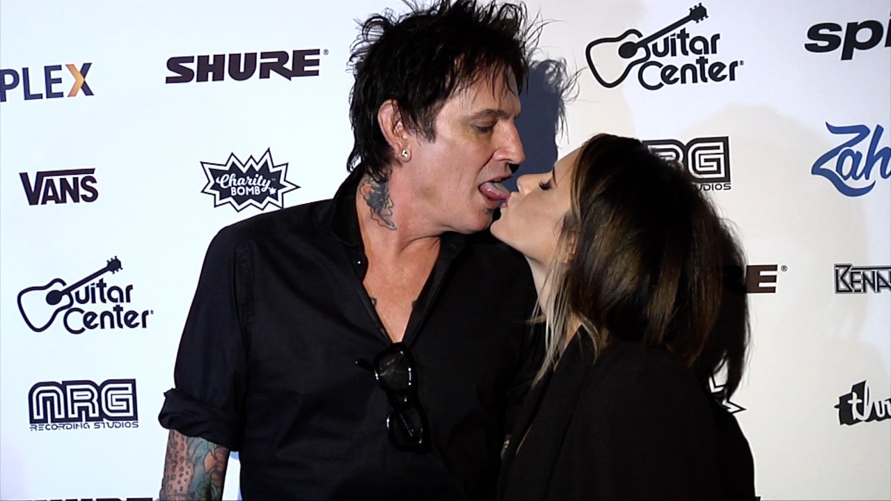 Tommy Lee and Brittany Furlan "Strange 80s 2" Benefit Concert Red Carpet