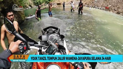 Youk Tanzil Jelajahi Trans-Papua dengan Motor Trail
