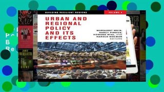 Popular Urban and Regional Policy and Its Effects: Building Resilient Regions