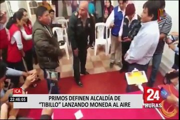 Ica: alcalde de Tibillo fue elegido luego de lanzar moneda al aire