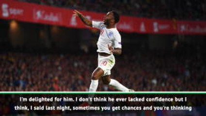 Southgate delighted to see Sterling end international goal drought