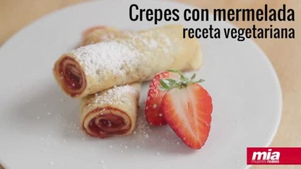 Receta de crepes con mermelada
