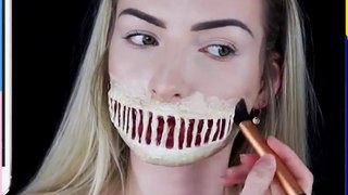 Ripped Mouth Demon HALLOWEEN SFX Makeup Tutorial