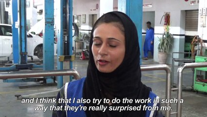Female car mechanic drives change in patriarchal Pakistan
