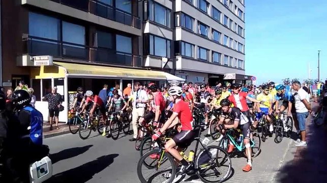 Kustpijl : Les coureurs à l'arrêt