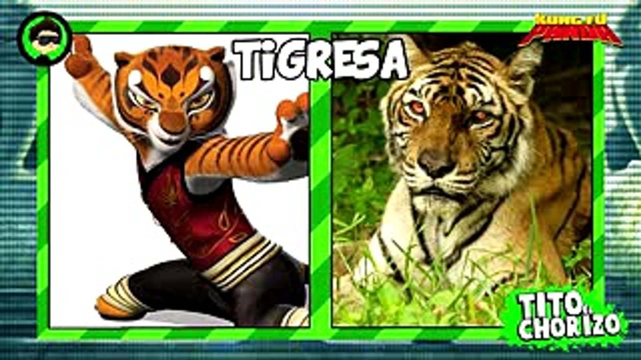 Kung Fu Panda Personajes En La Vida Real! (In Real Life)