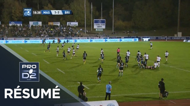 PRO D2 - Résumé Massy-Brive: 30-19 - J8 - Saison 2018/2019