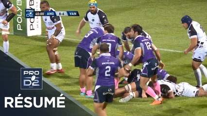 PRO D2 - Résumé Angoulême-Vannes: 42-12 - J8 - Saison 2018/2019