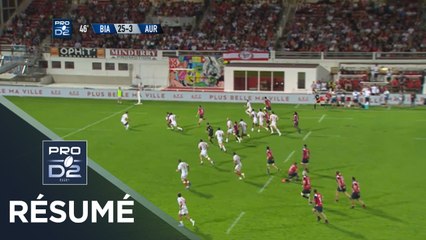 PRO D2 - Résumé Biarritz-Aurillac: 28-24 - J8 - Saison 2018/2019