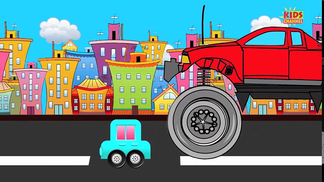 Tv cartoons movies 2019 Monster Truck Stunts   Compilation   KIDS VIDEOS