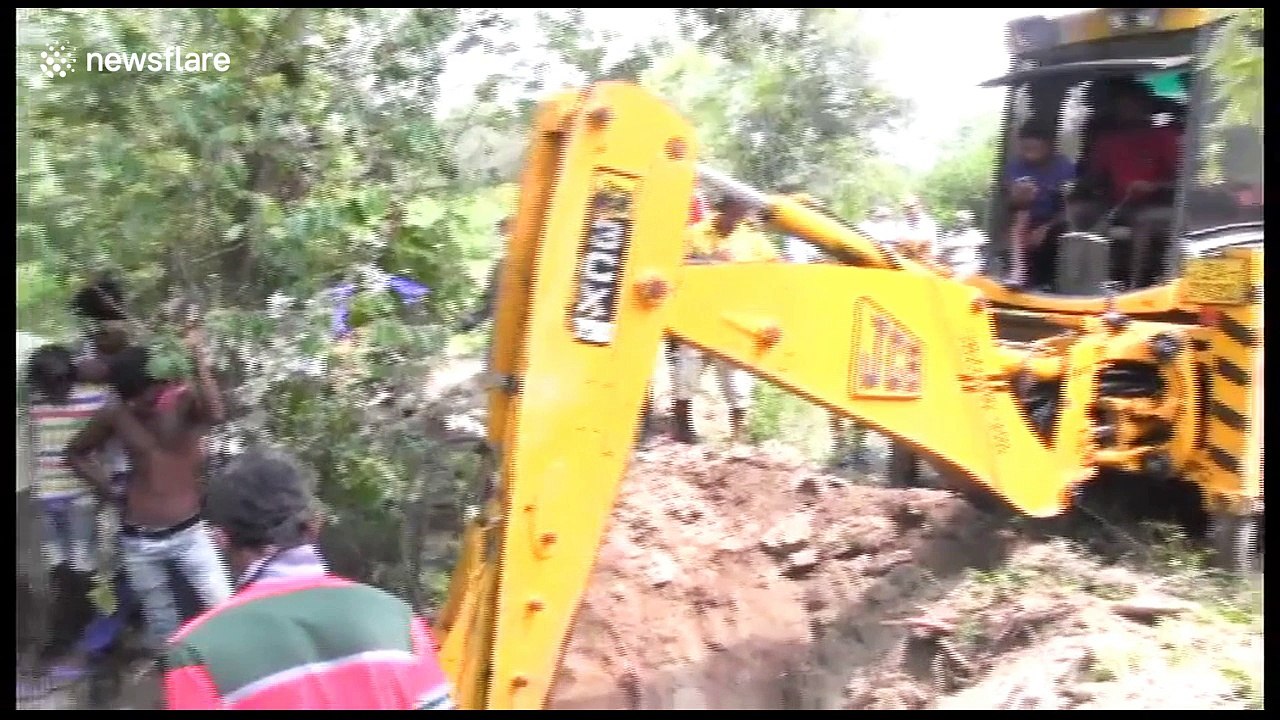 Elephant rescued from deep well in Sri Lanka