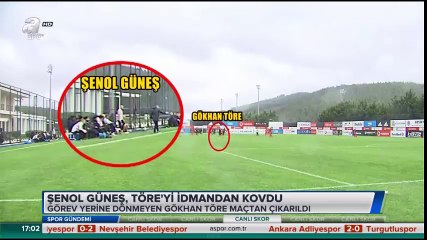Şenol Güneş, Gökhan Töre'yi içeri yolladı!