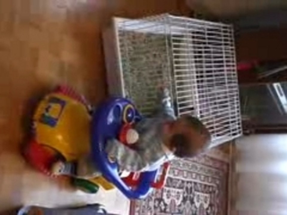 bébé en trotteur 1