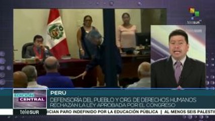 Peruanos repudian la llamada "Ley Fujimori"