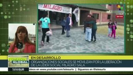 Jornada de protesta en Argentina por la liberación de Milagro Sala