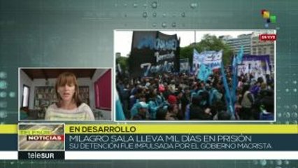 Argentina: movilizaciones por la liberación de dirigente Milagro Sala