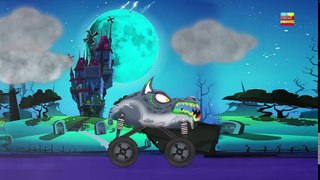 Tv cartoons movies 2019 werewolf monster truck attacks   scary monster trucks for children