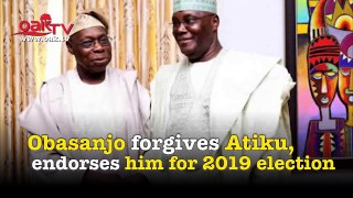 'I forgive you', Obasanjo tells Atiku, go defeat Buhari
