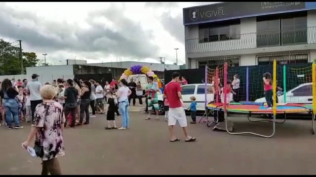 Empresa de vigilância promove festa para crianças