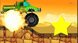 Tv cartoons movies 2019 Monster Truck Destroyer Shapes   Learn Shapes