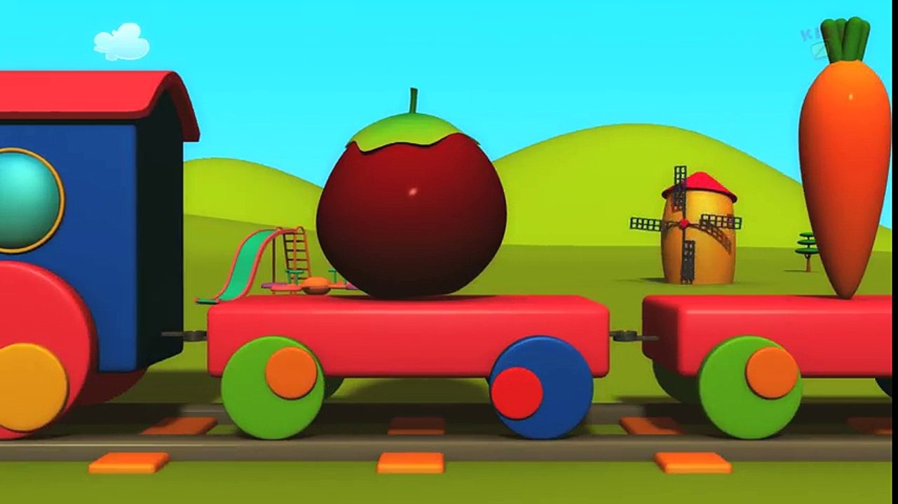 Tv cartoons movies 2019 Vegetable Train   Learn Vegetables
