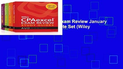 Library  Wiley CPAexcel Exam Review January 2017 Study Guide: Complete Set (Wiley CPA Exam Review)