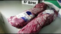 Homem é preso ao tentar furtar peças de carne